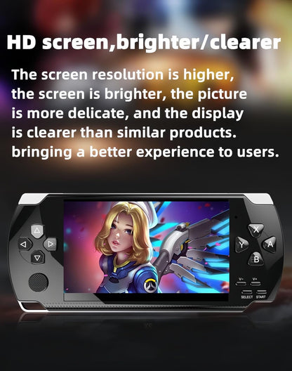 Retro Video Game Console Screen Built-In 2000 Games Handheld Game Console Multiple Emulators Mini Portable Game Device MP3 MP4 Music TV Output E-Bbook Children/Men/Festivals