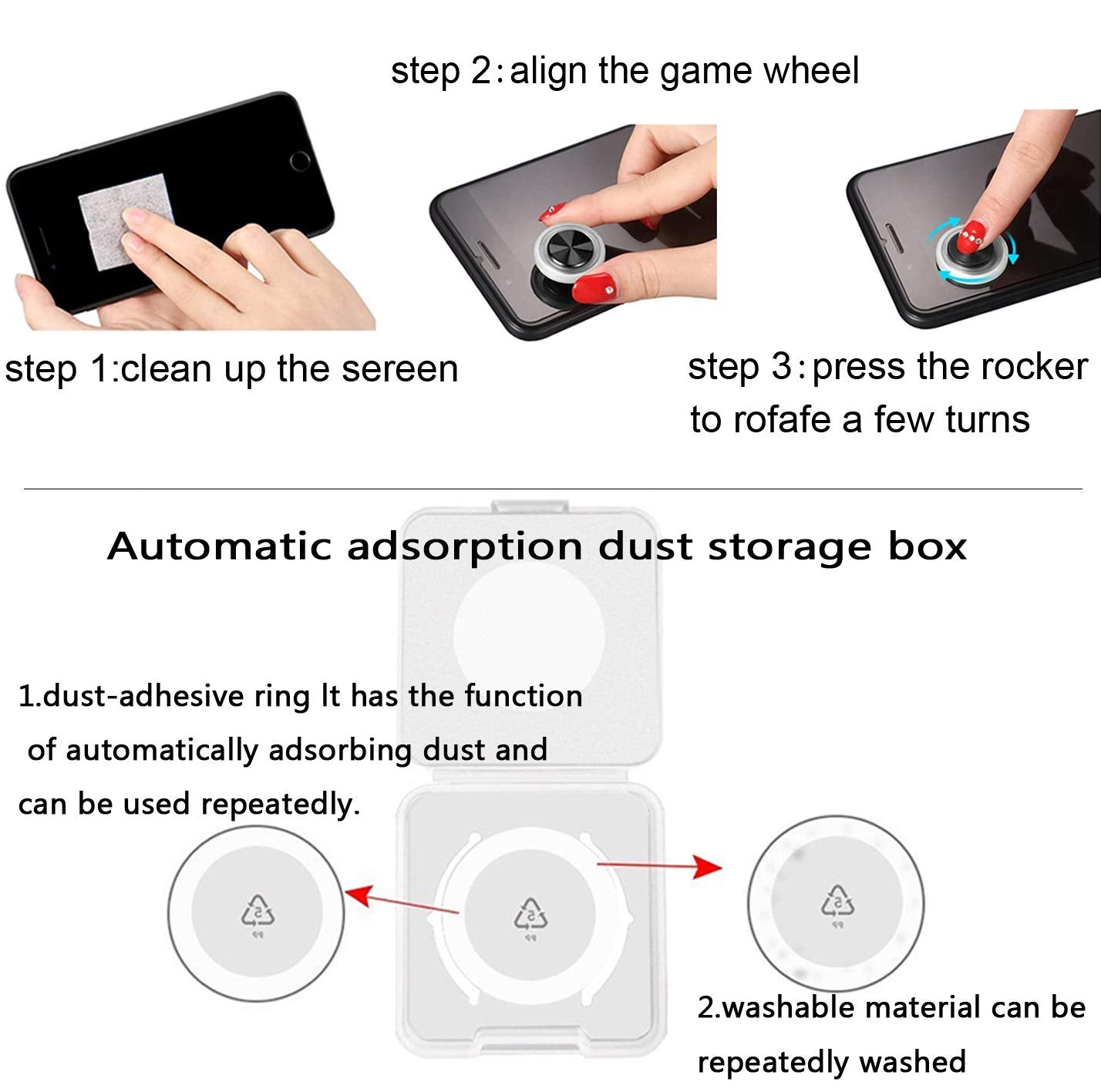 Mobile Phone Game Joystick Game Control Touch Screen Joypad Game Controller For