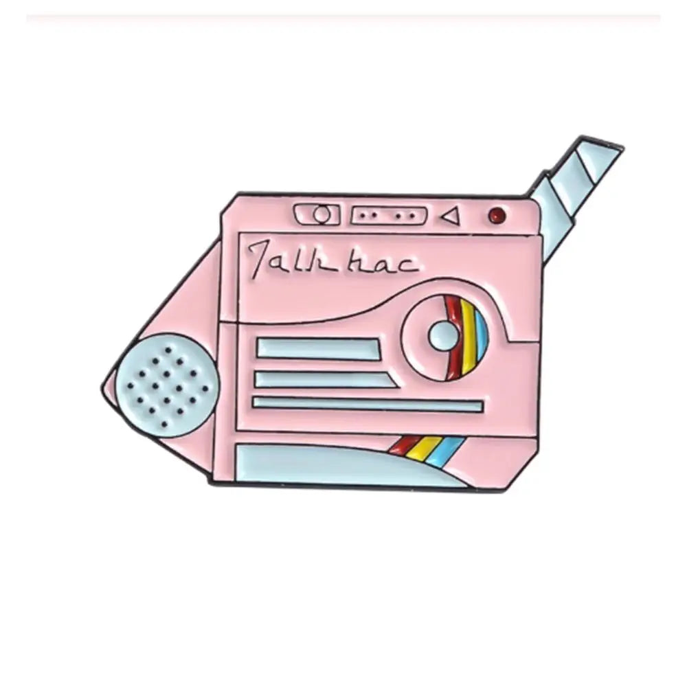 Pins GAME OVER! Game Player Handheld Game Controller Brooches Retro Game Lovers Pins Badge Accessories Game Machine Enamel