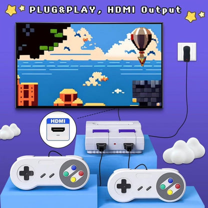 Super Retro Controllers Classic Mini HDMI System with Built in 821 Old School Controllers,Super Classic System,Plug and Play