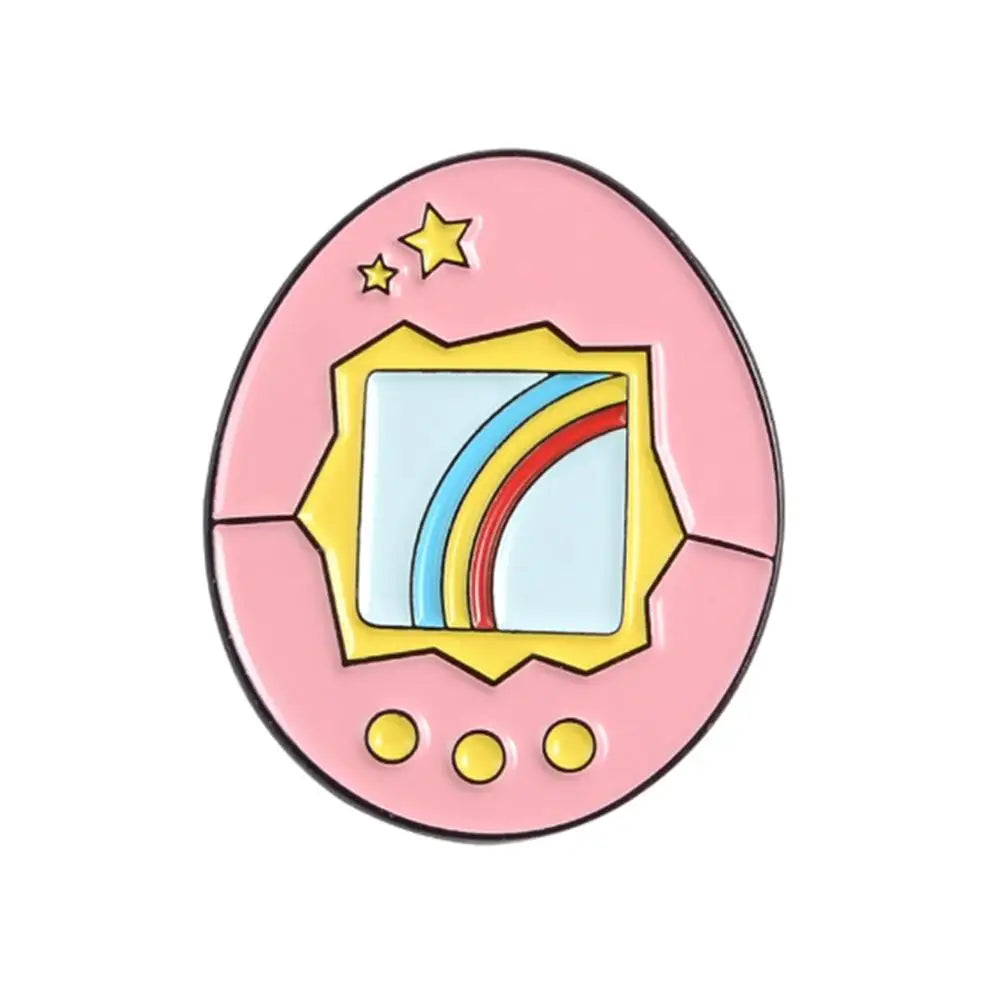 Pins GAME OVER! Game Player Handheld Game Controller Brooches Retro Game Lovers Pins Badge Accessories Game Machine Enamel