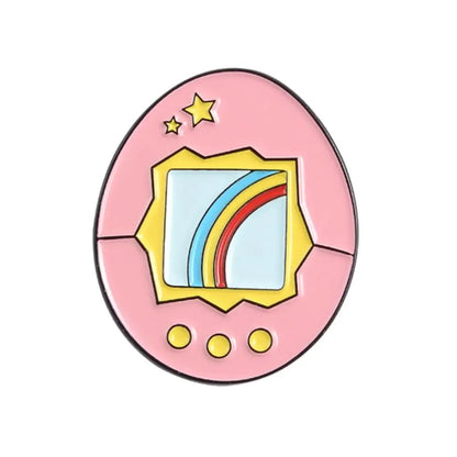 Pins GAME OVER! Game Player Handheld Game Controller Brooches Retro Game Lovers Pins Badge Accessories Game Machine Enamel
